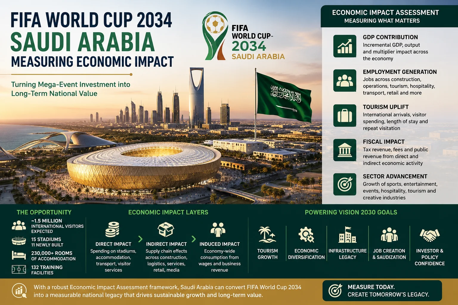 Fifa World Cup 2034 Saudi Arabia: Measuring Economic Impact Through Vision 2030